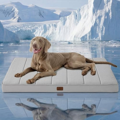 Bedsure XL Cooling Dog Bed, Extra Large Breathable Pet Summer Bed, 44 Inch