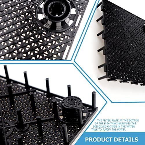 10 PCS Aquarium Divider Tray Fish Tank Grid Aquarium Filter Bottom for Fish Tank Isolation