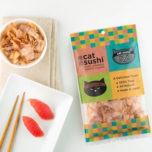 Cat Sushi Bonito Flakes, Thick Cut, 0.7 oz (Pack of 3)