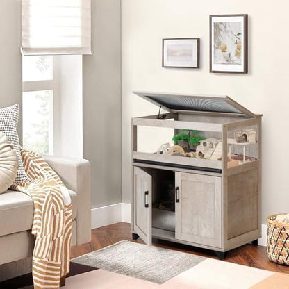 unipaws Hedgehog Cage with Storage Cabinet and Tray, Hamster Cage