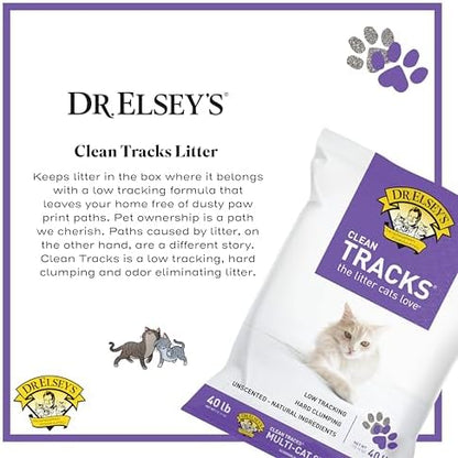 Dr. Elsey's® Clean Tracks Clumping Clay Cat Litter 40 lb. Bag