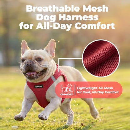 Voyager Step-in Air Dog Vest Harness - Burgundy, Medium