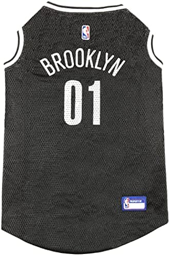 NBA PET Jersey Brooklyn NETS Basketball Dog Jersey, Small. Best Licensed Basketball Jersey for The Real Four-Legged Fan!