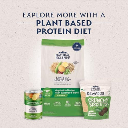 Natural Balance Limited Ingredient Dog Food, Vegetarian, 24 lb
