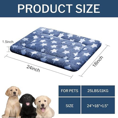 Dog Bed Mat – Soft & Comfortable Dog Kennel Pad for Crate – Durable Crate Bed & Mat for Dogs & Cats – Ideal for Crate, Kennel, and Home Use