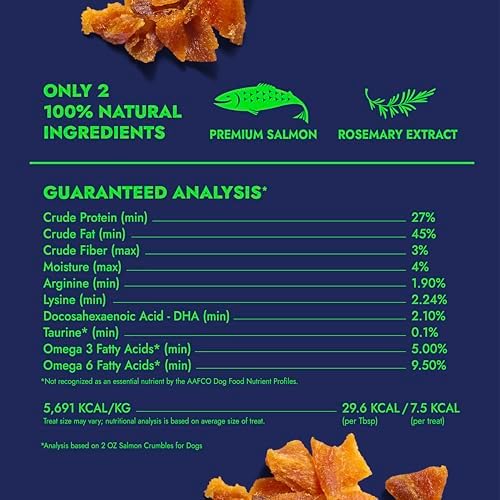 Finfare Freeze Dried Salmon Meal Topper for Dogs, 2oz Crumbles