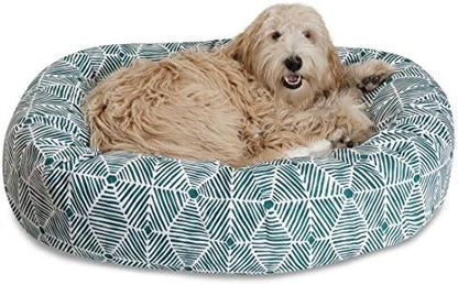 Majestic Pet 52" Charlie Emerald Sherpa Bagel Bed
