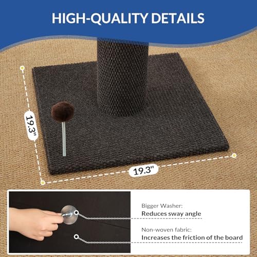 Cat Craft 41" Cat Scratching Post, Brown