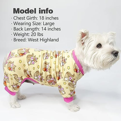 KYEESE Velvet Dog Pajamas for Small Dogs Onesie for Daily Wear, Chipmunk