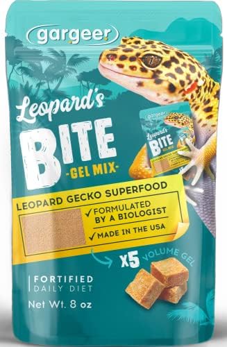 Gargeer 8oz Leopard Gecko Food. All Stages Complete Gel Diet, Made in USA