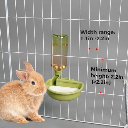 VANNON Gravity Pet Water Bowl, 16oz Anti-Splash Dispenser, Gradient Green