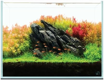 UNS Ultra Clear Rimless Tank - 25.6GAL | 97.2L - 23.62x14.17x17.71 | 60x36x45 CM, 6mm Glass Thickness, Leveling Mat Included - Low Iron, High Clarity Fish Tank w/ 45° Mitered Edge - [60T]
