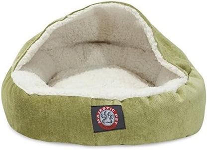 Majestic Pet 18 inch Villa Vintage Canopy Cat Bed, Faux Suede, 18"L x 18"W x 16"Th