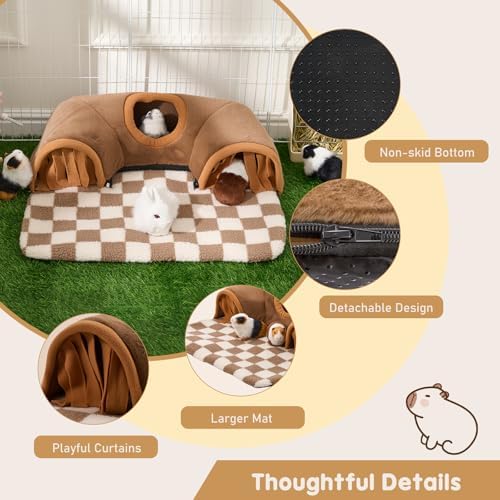 Avont Guinea Pig Tunnel, Small Animal Hideaway Tube Toy