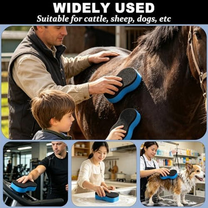 2-in-1 Horse Groomer Sponge Scrubber, Deep Cleaning Scrubber