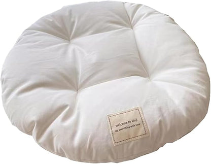 SHENGOCASE 2-Pack Round Cat Kneading Pillow Cushion, 20 Inch White Padding for Dog House Perch