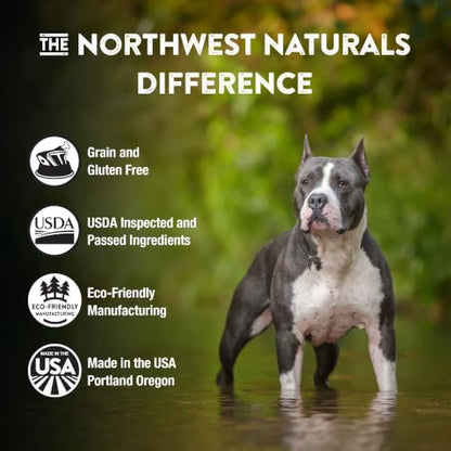 Northwest Naturals Freeze-Dried Lamb Dog Food - Bite-Sized Nuggets - Grain-Free, High-Protein, Raw Diet, Human-Grade, Limited Ingredients, All Natural, Nutrient-Dense, Healthy & Nutritious - 12 Oz