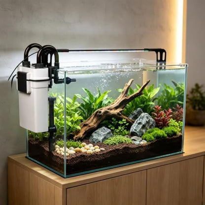 Vimvins 20 Gallon Glass Fish Tank