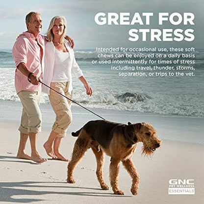 GNC Pets Essentials Calming Soft Chews for Dogs, Bacon, 60 Count, 3-Pack