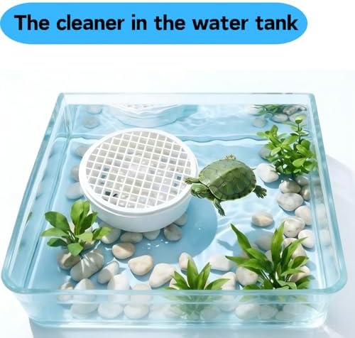 Turtle Tank Poop Collector, Easy-Clean Aquarium Waste Collector, Reusable Debris Cleaning Tool Plastic Aquarium Maintenance Tool (Large)