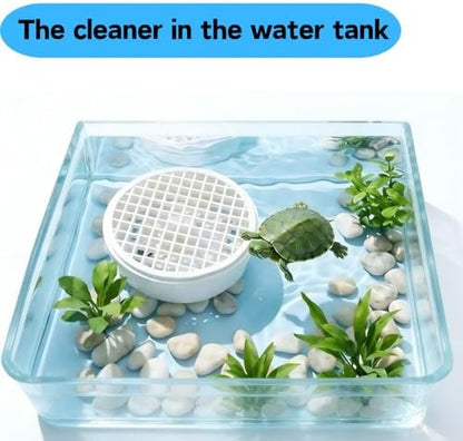 Turtle Tank Poop Collector, Easy-Clean Aquarium Waste Collector, Reusable Debris Cleaning Tool Plastic Aquarium Maintenance Tool (Large)