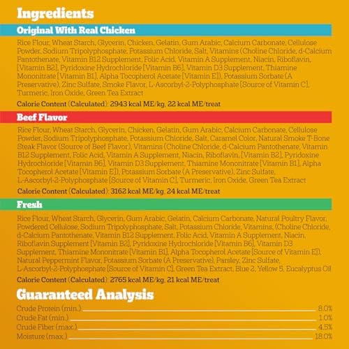 Pedigree Dentastix Small & Medium Dental Dog Treats, Variety, 157 Count