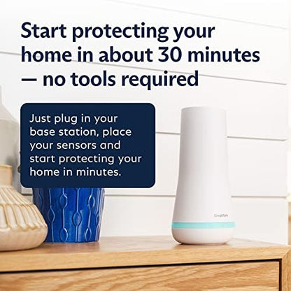 SimpliSafe 11 Piece Wireless Home Security System Gen 3 with Wireless Indoor HD & Motion Sensor - Compatible with Gen 3 Home Security System