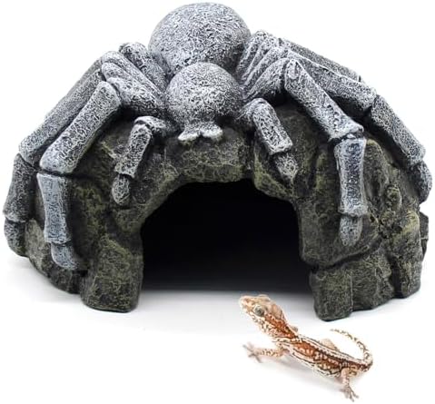 Reptile Rock Cave Hideouts Terrarium Habitat Decor Gecko Tank Accessories for Fish, Reptiles, Amphibians,Frogs, Snakes,Lizards,Shrimps, Spiders and Small Animals Crab