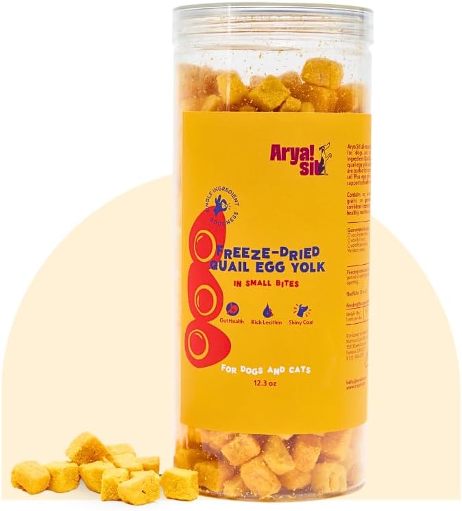 Arya Sit! - Freeze-Dried Single Ingredient Dog Treats and Food Topper (Egg Yolk)