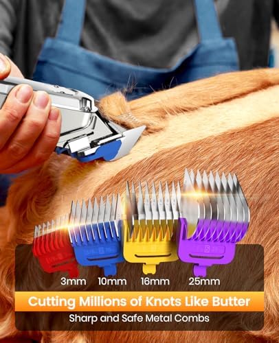 oneisall Professional Dog Grooming Clippers for Thick Hair