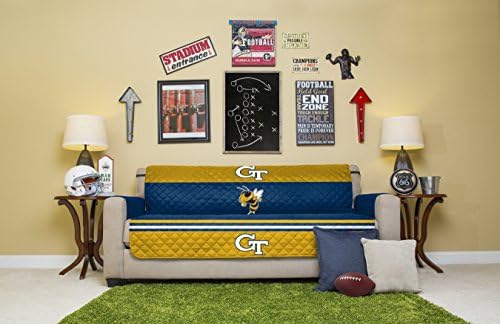 Pegasus Sports NCAA Microfiber Furniture Protector Cover with Elastic Straps