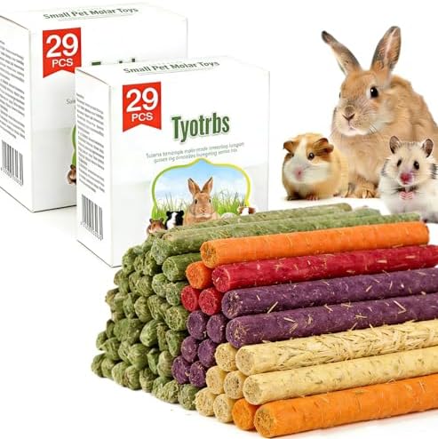 56Pcs Chew Treat Rabbit Toys for Teeth Health