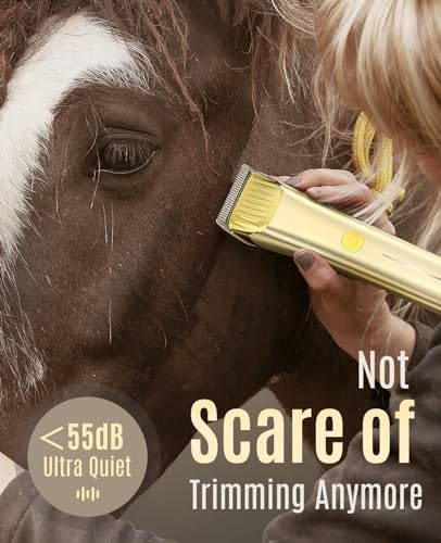 oneisall Cordless Horse Clippers for Horse Grooming RK 034