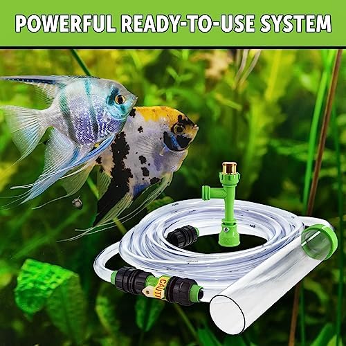 Python No Spill Clean and Fill Aquarium Maintenance System, Gravel Cleaner and Water Changer, 50 Foot