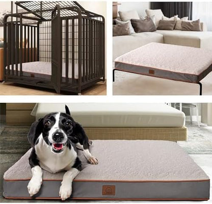Sunheir Extra Large Orthopedic Dog Bed, Jumbo Waterproof Pet Bed Mat 47.5"