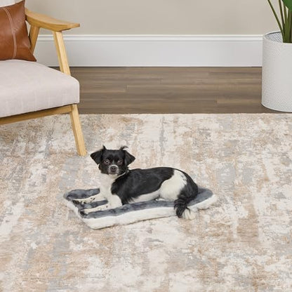 MidWest Homes for Pets Reversible Pet Bed; Machine Washable; Great for Small Dog Breeds; Spotted Gray; 22"; 40222-FVGYS