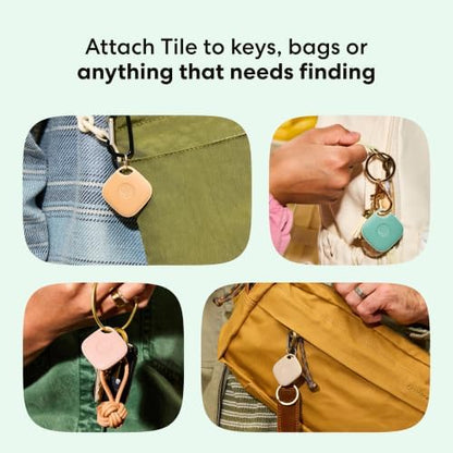Life360 Tile - Bluetooth Tracker, Keys Finder and Item Locator for Keys, Bags and More. Phone Finder. Both iOS and Android Compatible. 1-Pack (Slate)
