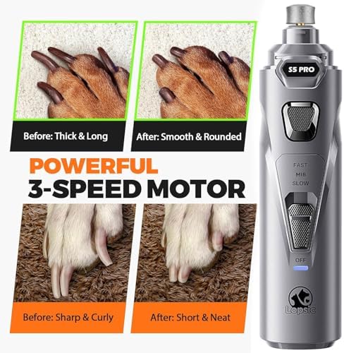 Whisper Quiet Dog Nail Grinder Safe & Stress-Free for Sensitive Dogs Cats