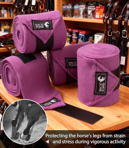 Polo Wraps for Horses Set of 4, Leg Wraps for Horses