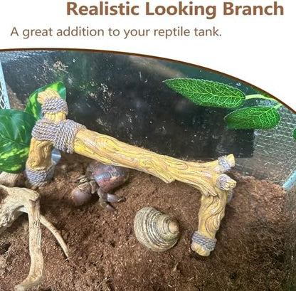 Snake Climbing Branch,Resin Reptile Wood Trunk Enclosure Branches Decor