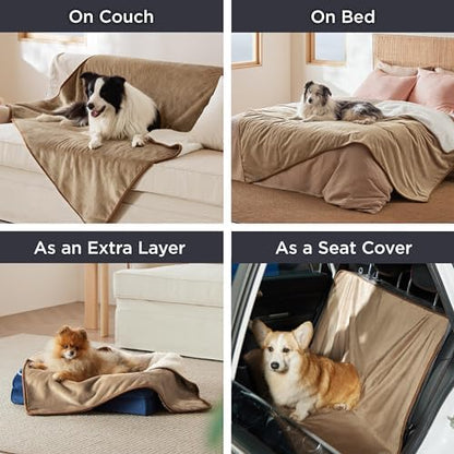 Bedsure Waterproof Dog Blankets for Medium Dogs Washable Soft Warm, 30"X40"