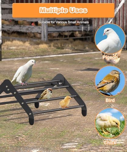 Koutemie Adjustable Chicken Perch for Coop, Small