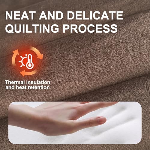 Dog Bed Mat, Reversible Dog Crate Pad with Washable Kennel Mat and Soft Foam, Flat Pet Bed for Dogs & Cats, for Crates Carriers & Travel (Dark Brown, 34" L*20" W*1.5" Th)