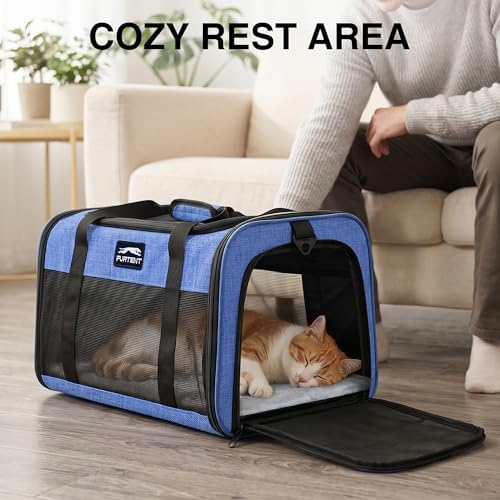 Cat Carrier, Soft Sided Airline Approved Dog Carrier for Small Dogs & Cats