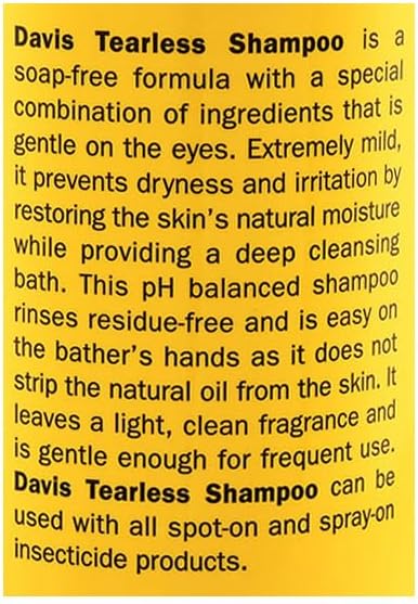 Davis Tearless Pet Shampoo, 12 oz (TS12)