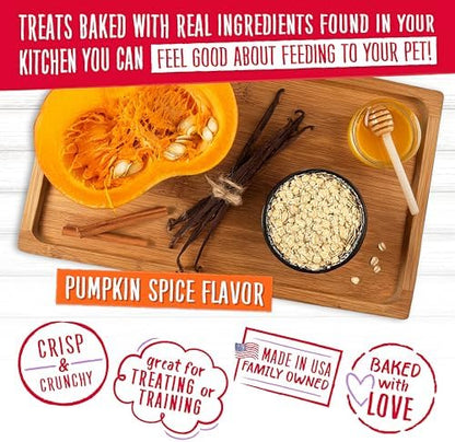 Charlee Bear Bearnola Bites Crunchy Dog Treats, Pumpkin Spice, 8 oz