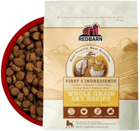 Redbarn Kibble Whole Grain Sky Recipe, Premium Dog Food, 22 lbs