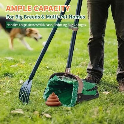 125 Pack Large Dog Poop Bags for A&H Swivel Bin Pooper Scooper
