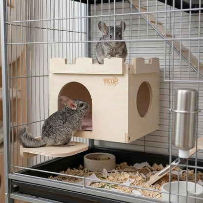 Castle Hanging Chinchilla House, Small Animal Hideout
