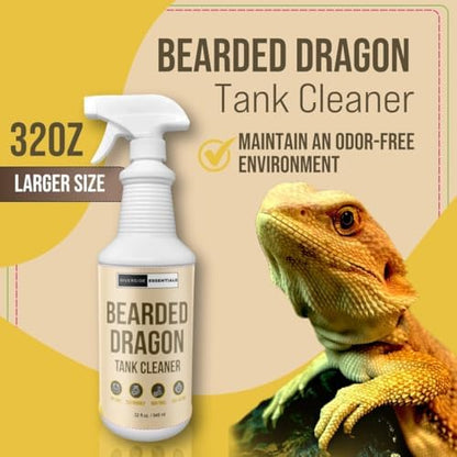 Bearded Dragon Tank Cleaner Spray, 32oz – Non-Toxic, No-Rinse, Made in USA